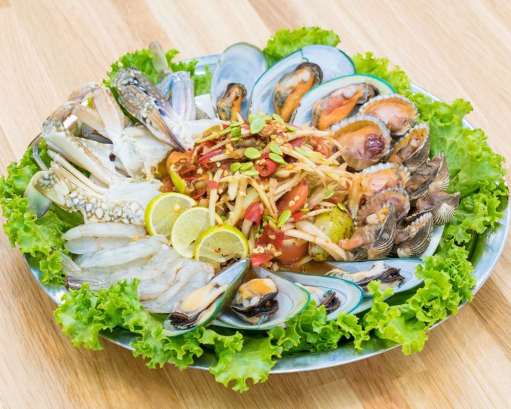 You can stop at a local restaurant to enjoy seafood when rent a car in Nha Trang