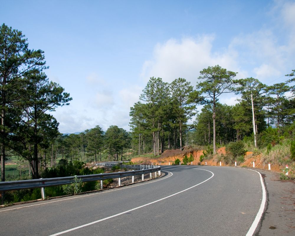 A pass road in Dalat