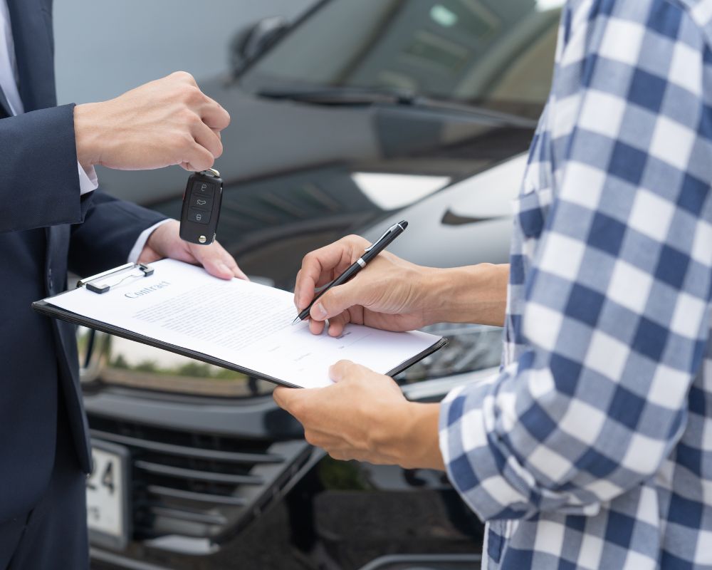Sign a long-term car rental contract