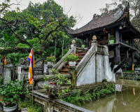 The iconic One Pillar Pagoda Maybe Seen in Hanoi, Vietnam