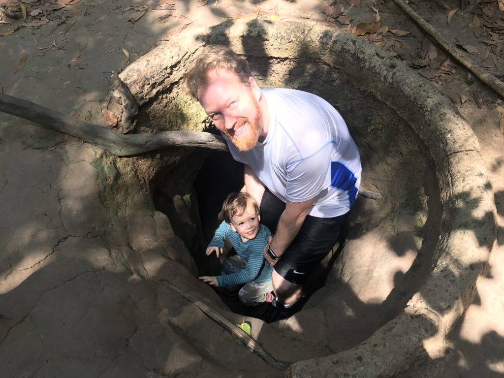 Go to the Cu Chi Tunnels to learn about the Vietnam War